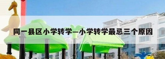 同一县区小学转学—小学转学最忌三个原因