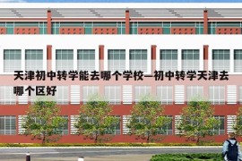 天津初中转学能去哪个学校—初中转学天津去哪个区好