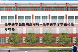 高中转学会影响高考吗—高中转学了学籍和高考咋办