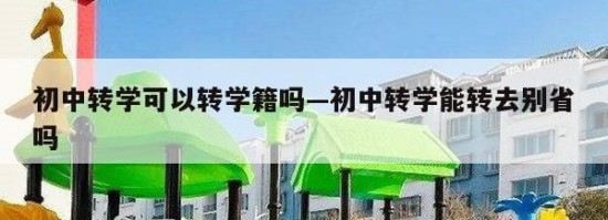 初中转学可以转学籍吗—初中转学能转去别省吗