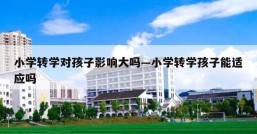 小学转学对孩子影响大吗—小学转学孩子能适应吗