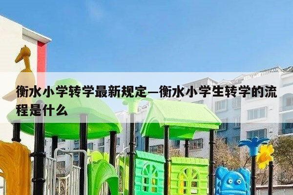 衡水小学转学最新规定—衡水小学生转学的流程是什么