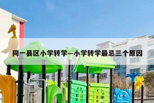 同一县区小学转学—小学转学最忌三个原因